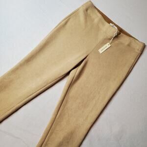 Max Studio Womens' Size L NWT Vicuna Faux Suede Legging Beige